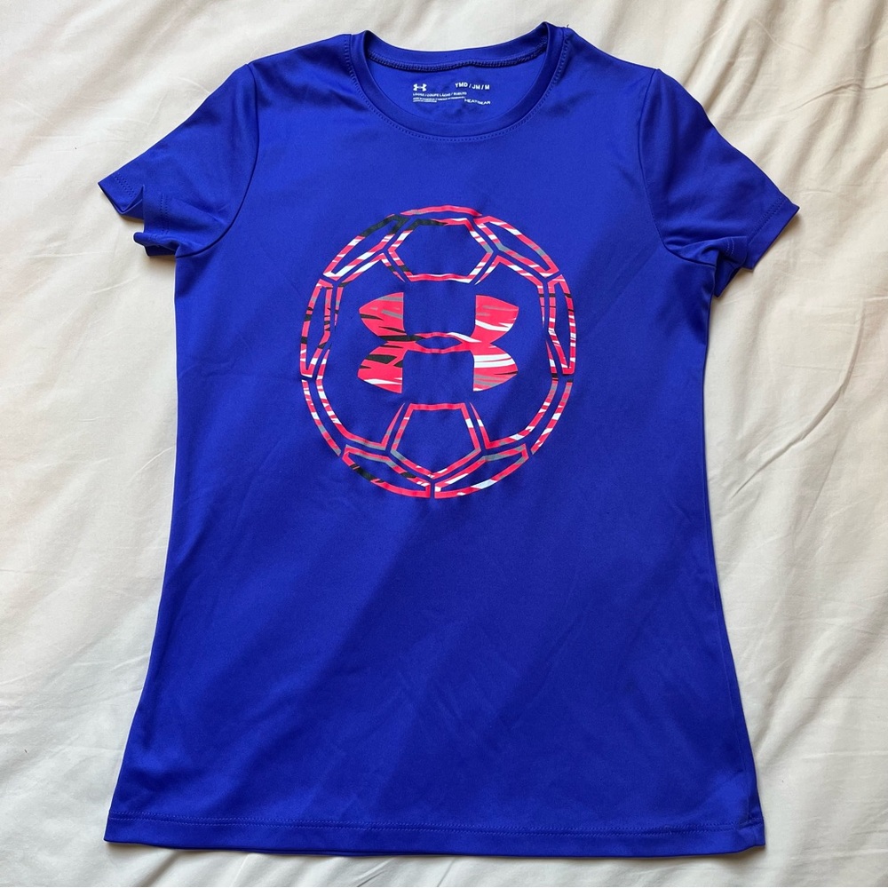 Under Armour Soccer Shirt Girls Medium
